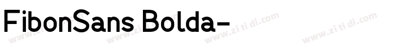 FibonSans Bolda字体转换